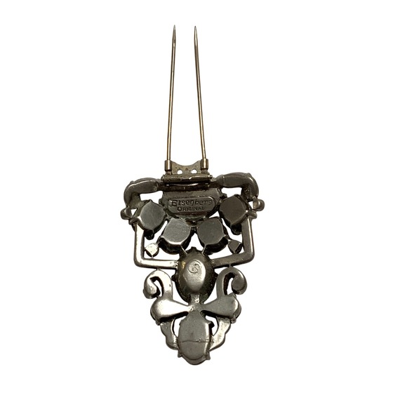 Eisenberg Original Rhinestone Brooch Fur Clip - Picture 5 of 8